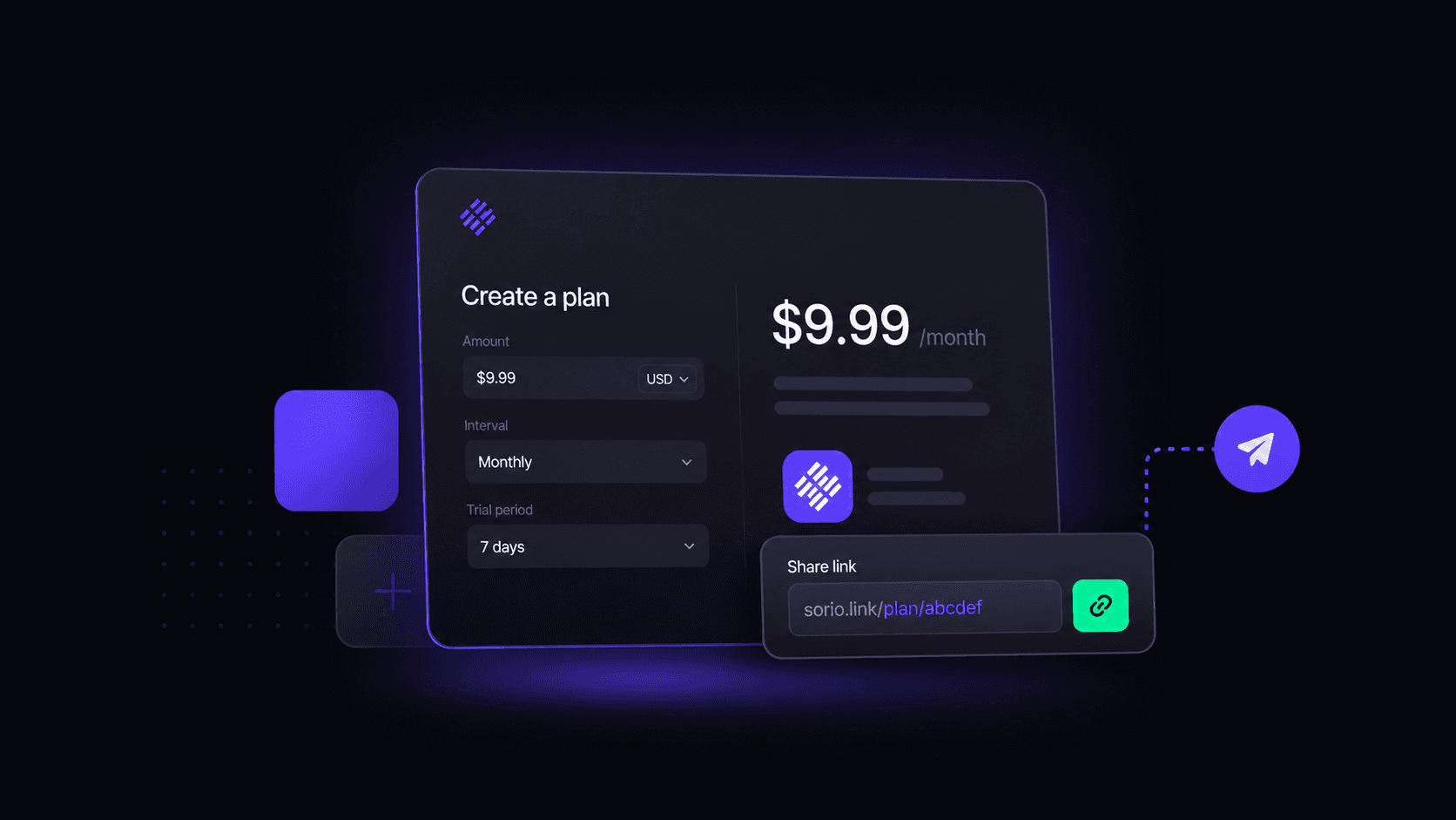 Create a plan and share a link